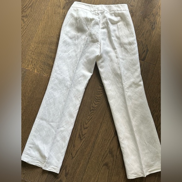 Nine West Linen Blend White Pants - Size 2 - Picture 2 of 8